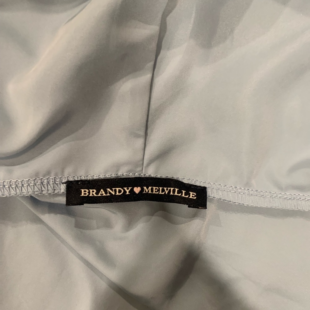 Light blue Brandy Melville rain jacket adult S, worn once , great condition !!